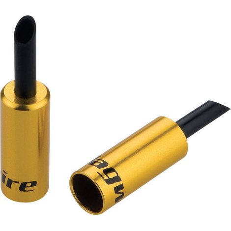 Embouts Doublés De Gaine Frein 5mm Aluminium Doré - Lot De 50 Pièces - Jagwire
