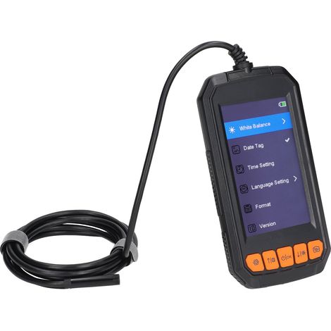 Industrielles Endoskop mit 4,3-Zoll-Display, 5,5-mm-Objektiv, 2-Megapixel-Inspektionskamera und Akku (1/5)