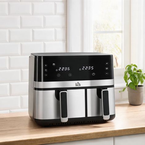 Friteuse à air double compartiment 8,5 L 2700 W avec 8 programmes (1/5)