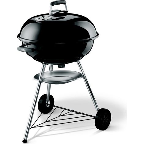 Weber Compact Kettle Grill 47cm Negro Barbacoa de Carbón (1/5)