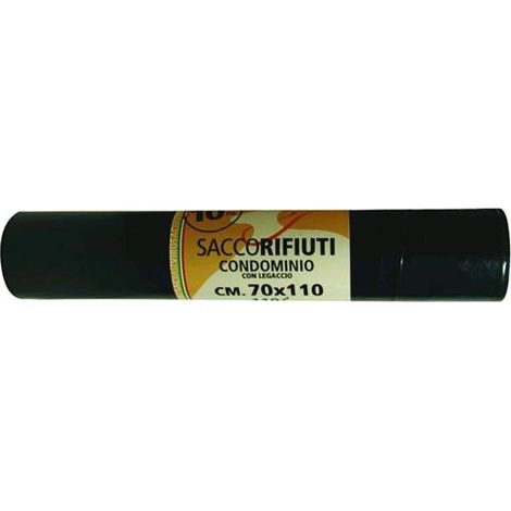 Sacchi Sacchetti Pattumiera Virosac Nero Cm. 70X110 Conf.18 Rotoli da 10Pz