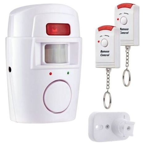 Rilevatore di movimento PIR senza fili con 2 telecomandi, sistema di allarme di sicurezza per porta finestra di casa (1/5)