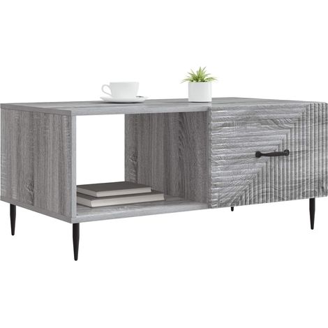 Maison Exclusive - Tavolino da salotto Grigio Sonoma 90 x 50 x 40 cm