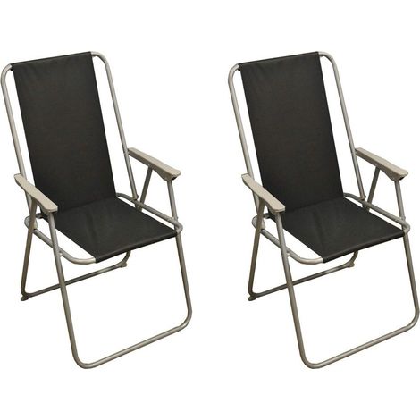 Set of 2 Folding Garden Furniture Set Chairs (1/5)