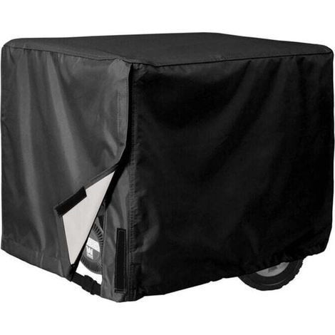 Universal Waterproof Generator Cover, 26x20x20 Inch for Most 3000-5000 Watt Generators, Black, 420D PVC Generator Cover (W x H x D) MUMU (1/4)