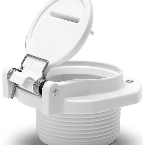 Replacement parts for the ATIE W400BWHP GW9530 white free-rotating pool vacuum system wall safety lock (1/5)