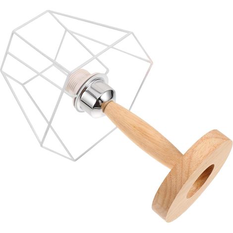 POPETPOP Lampe de Bureau en Bois et Fer, Table Soi-même avec (1/5)