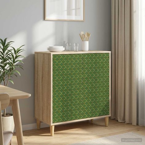 Aparador GELEEN Sonoma 69 x 33 x 75 cm Madera de ingeniería (1/4)