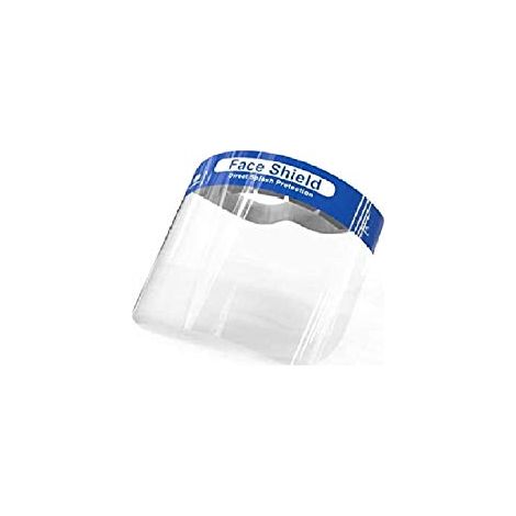 Visiera Facciale Protezione Face-Shield Ergonomic, Fascia Elastica Spugna 3 cm, 38 x 23 cm