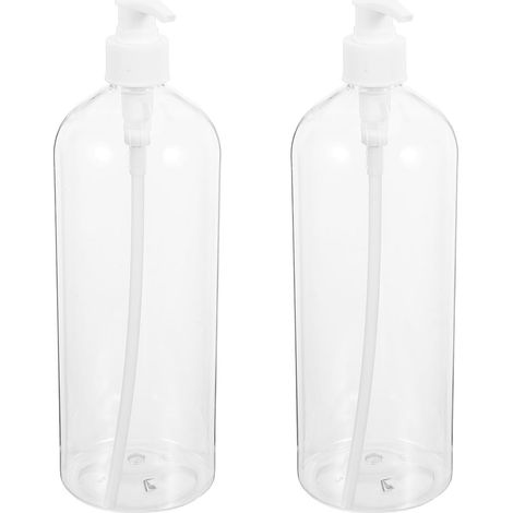 1000ml Refillable Plastic Pump Bottle (2 Pieces) (1/5)