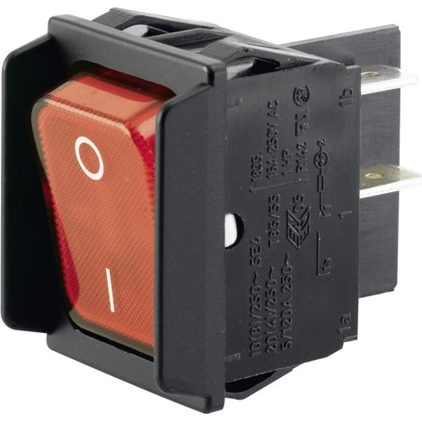 Marquardt 1835.3602 Wippschalter 01835.3602-00 250 V/AC 16 A 2 x Aus/Ein IP40 rastend 1 St.