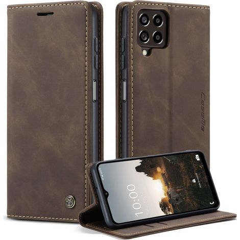 Étui portefeuille en cuir marron Caseme pour Samsung Galaxy M33 5G (1/5)