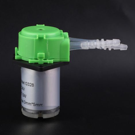 Pompe doseuse DIY à tube péristaltique pour analyse chimique en laboratoire d'aquarium (verte 24 V 35) (1/5)