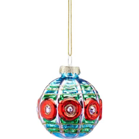 Palline per alberi di Natale in vetro, decorate con forme Ø 6 cm (1/3)
