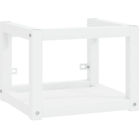 Maison Exclusive - Badezimmer Wand-Waschtischgestell Weiß 40x38x3 (1/5)