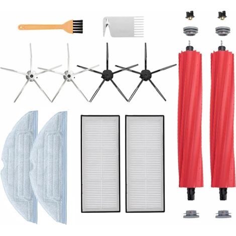 Accessoires Compatible avec Xiaomi Compatible avec Roborock S7 T7S T7S Plus S7Max s7MaxV Brosse de Rechange Filtre Hepa Vadrouilles Chiffons Aspirateur Pièces Accessoires (Color : 11pcs) (1/5)