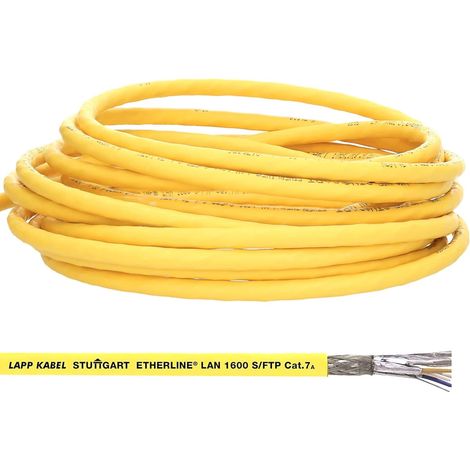 Lapp 10 Meter 2170976 Etherline Lan Cat.7A S/FTP 4x2xAWG22 Datenleitung LSZH bis 1600 MHz (1/2)