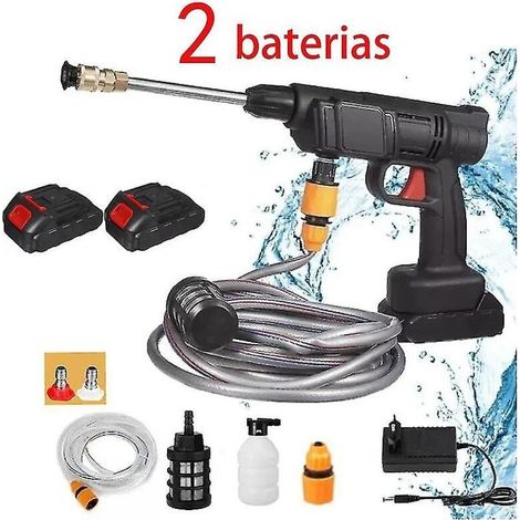Lavage auto sans fil à haute pression, appareil de lavage auto rechargeable pour usage domestique, eau haute pression, machine de lavage auto rechargeable.