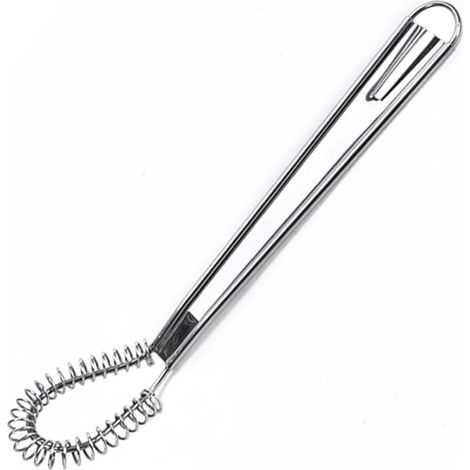 Los mejores utensilios Mini batidor de acero inoxidable Espumador de leche de mano Espuma Mezclador de café cremoso Licuadora de salsa de primavera Accesorios de cocina 1 pieza (1/5)
