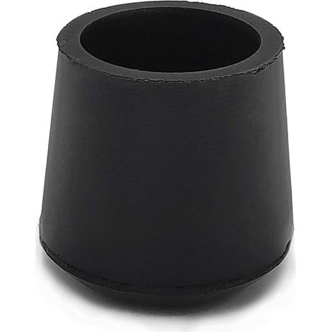 4 pièces 25mm Capuchons de Pieds de Chaise en Caoutchouc Ronds, antidérapants, Capuchons de Protection pour Pieds de Chaise, protecteurs de Sol, Pieds de Meubles Noirs (1/5)