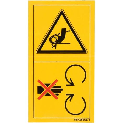 Pictogramme d'avertissement KUHN K9A065CE