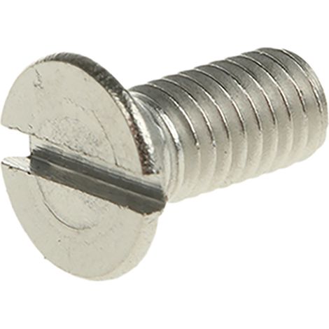 Vis à métaux RS PRO M5 à tête Fraisée fendue en Acier Inoxydable, 12mm ( Prix pour Sachet de 100 )