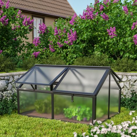 Vitavia Hochbeet "Gamma", schwarz, 124 x 89 x 71 cm (ohne Unterbau), 4 mm HKP (1/3)