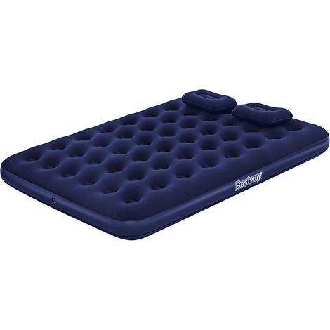 Bestway Colchon Doble con Hinchador y Almohadas 203x152x22 cm Hinchable y Camping (1/3)