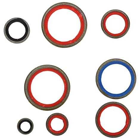 Rondelle de Joint d'étanchéité, 80pcs Rondelle de Joint d'étanchéité, Kits D'assortiment de Joints Toriques Universels, Divers Modèles de Rondelle de Joint d'étanchéité pour