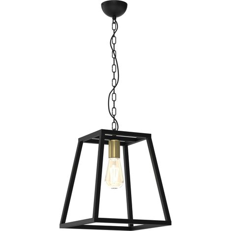 Pendelleuchtengestell Schwarz Gold 1xE27 (1/3)