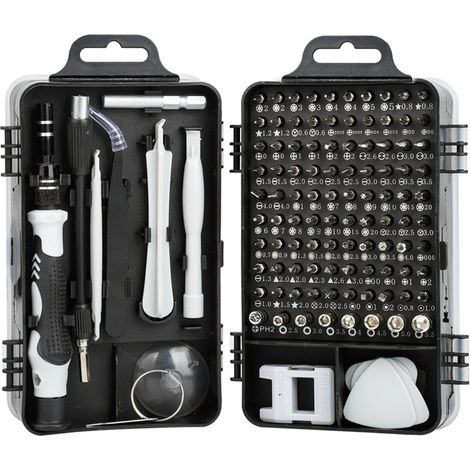 Carbon Steel Screwdriver Set Multipurpose Electronic Disassembly and Repair Tools for Watch Mobile Phone Gray (1/5)