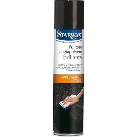 STARWAX - PULITORE MANGIAPOLVERE BRILLANTE 400ml - PER ARRENDAMENTI INTERNI