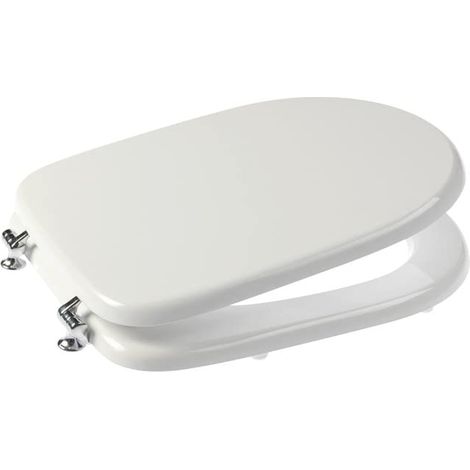 Ponte Giulio B41DEC35 Sedile Chiuso per WC Disabili o Anziani, Serie Casual, Bianco (1/3)