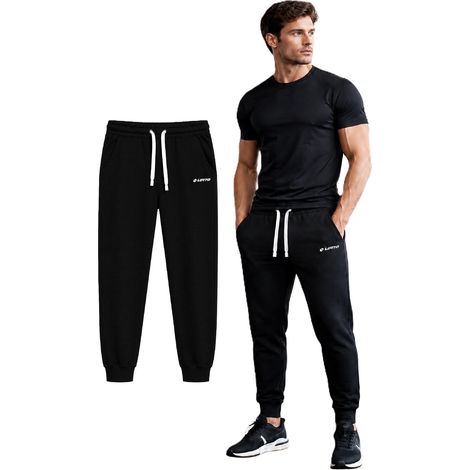 LOTTO - PANTALONI DELLA TUTA DA UOMO - MPAX100002NET NERO XXL (1/5)