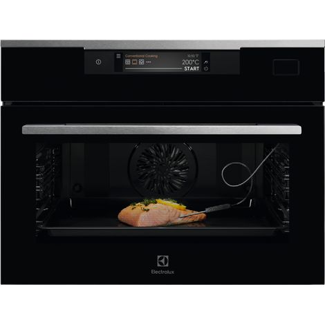 Electrolux KVBAS21WX Serie 800 Forno da incasso Combinato Vapore 43 L Classe A++ Touch TFT SteamBoost (45x60x57 cm) colore Acciaio Inox (1/5)