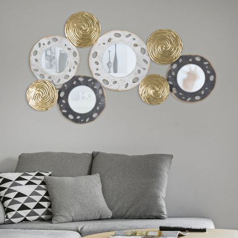 Panneau décoratif 3d en métal multicolore cm 91x4,5x54,5 (1/5)