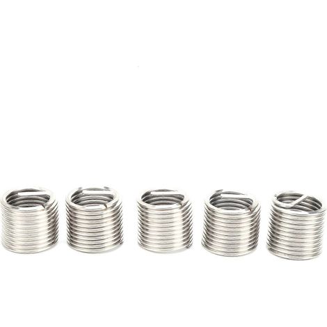 5-teiliges Set mit Gewindeeinsätzen für Drahtgewinde, Buchsen und Schrauben zur Reparatur von Gewindeverbindungen
