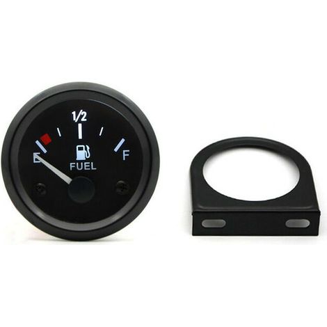 Indicatore del livello del carburante da 2'' 52 mm, indicatore del livello del carburante per auto con puntatore da 12 V e retroilluminazione a LED Indicatori per auto - Solo indicatore del livello de