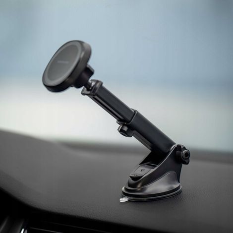 Magnetische Autohalterung für Windschutzscheibe, Cockpit, Armaturenbrett mit Magnet (1/5)