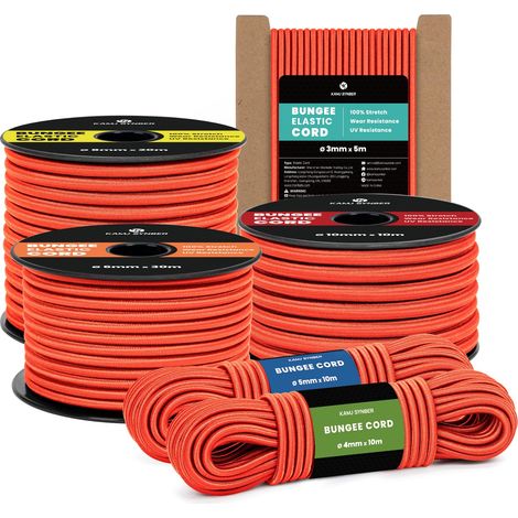 Tendeur Élastique 8mm x 20m Corde Elastique Bâche Sandow Cordon Elastique (1/5)