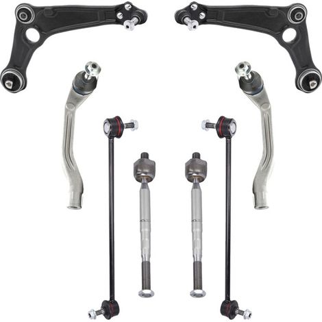 KIT BRACCIO OSCILLANTE 8 PEZZI COMPATIBILE CON RENAULT TALISMAN (LP) 2.0 Blue dCi 160 ( / Kit Sospensione Completo OE/OEM / Bracci Oscillanti + Testine Sterzo / Sostituzione Diretta OEM