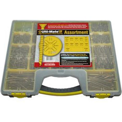 Ulti-Mate Woodscrews Pozisquare Double Csk Zyp - (1/2)