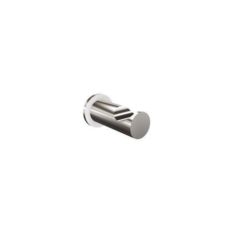 Percha individual con ranura y almohadilla (6 cm de largo) Acero pulido noruego