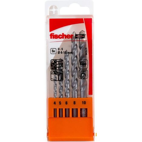 Fischer punta trapano D-S set 4-10mm 5pz - 543025 (1/5)