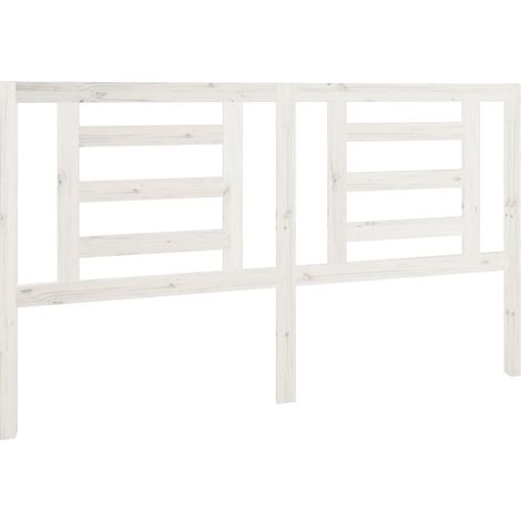 Cabecero accesorio para dormir mueble dormitorio 166 x 4 x 100 cm madera de pino blanco TDL0203796