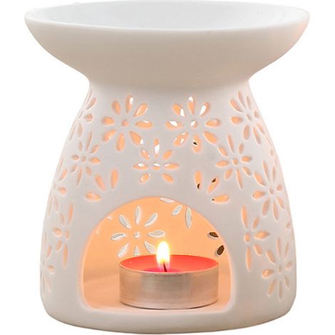 Diffuseur d'huiles essentielles en céramique - Brûleur parfumé pour bien-être, intérieur et décoration (1/5)