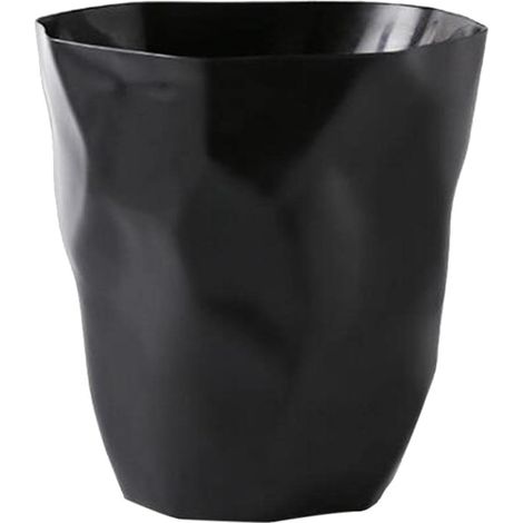 Abfalleimer aus Kunststoff/Papierkorb für Büro/Schlafzimmer, unregelmäßige Größe, umweltfreundlich, schwarz, groß, Sonstiges