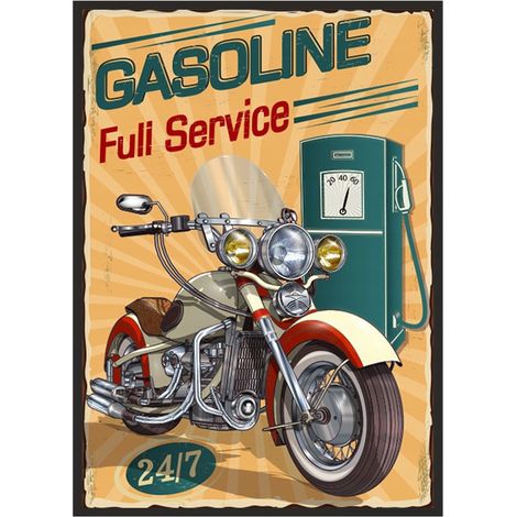 Bild Poster im Rahmen 33x43 cm Garage Motor P1853 (1/4)
