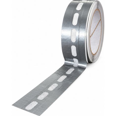 Nastro Ventilato Microforato in Alluminio per Policarbonato Alveolare 12,5 m - Misura: 50 mm × 12,5 m Lastre 32 mm