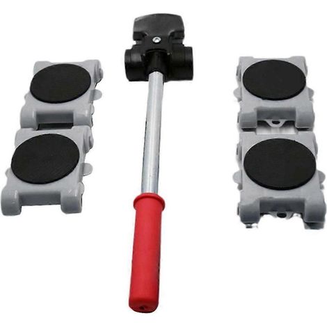 Lève-meubles robuste, port de déplacement, glissières, roue, ensemble d'outils pour le déménagement de meubles, barre de roulement à roulettes M (1/4)